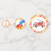 Feuerwehrauto Motor Geburtstagsparty Konfetti (Vorderseiten)