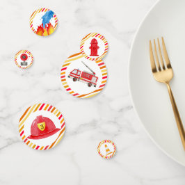 Feuerwehrauto Motor Geburtstagsparty Konfetti