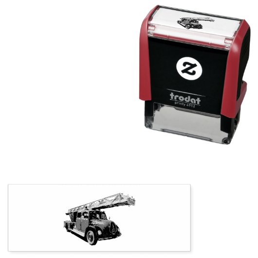 Feuerwehrauto Permastempel (Beispiel)