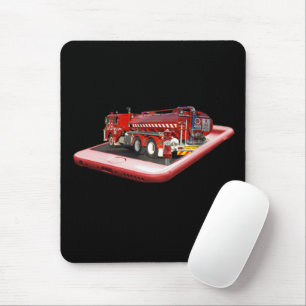 Feuerwehrauto-Popout-Kunst,  Mousepad
