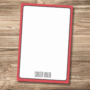 Feuerwehrauto-Rand Minimalist Professional Name  Post-it Klebezettel