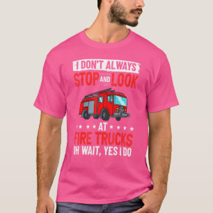 Feuerwehrauto Sirenenlichter Feuerwehr Feuerwehrma T-Shirt
