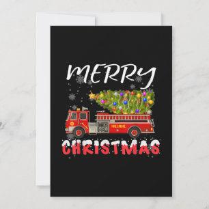 Feuerwehrauto Tannenbaum Feuerwehrmann Weihnachten