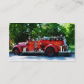 Feuerwehrauto Visitenkarte (Rückseite)