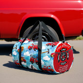 Feuerwehrauto Wolken Duffle Bag