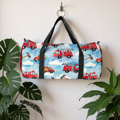 Feuerwehrauto Wolken Duffle Bag