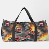 Feuerwehrautos Flammen Duffle Bag (Vorderseite)