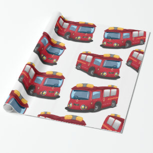 Feuerwehrautos Geschenkpapier