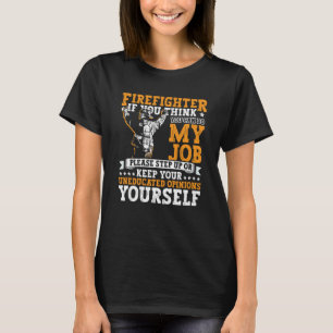 Feuerwehrbekleidung Feuerwehrmann Feuerbekämpfung  T-Shirt