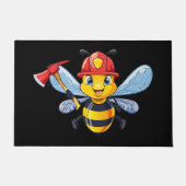 Feuerwehrbiene Fußmatte (Vorderseite)