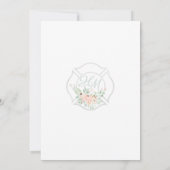 Feuerwehrblumenhochzeit Einladung (Rückseite)