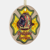 Feuerwehrbruder Keramik Ornament (Rechts)