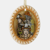 Feuerwehrbruderschaft Keramik Ornament (Rechts)