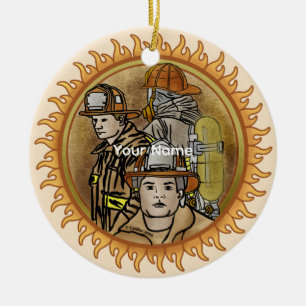 Feuerwehrbruderschaft Keramik Ornament