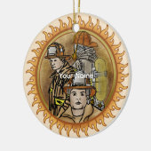 Feuerwehrbruderschaft Keramik Ornament (Links)