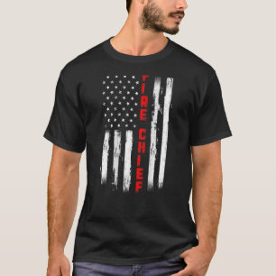 Feuerwehrchef der US-amerikanischen Fahne T-Shirt