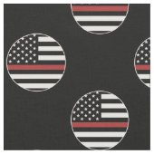 Feuerwehrdienst für Feuer-Brandschutz auf der rote Stoff (Nahaufnahme)