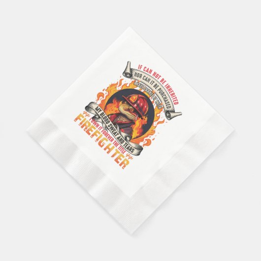 Feuerwehrechsen Serviette (Ecke)