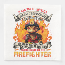 Feuerwehrechsen Serviette
