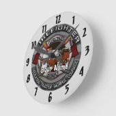 Feuerwehrehrenuhren Runde Wanduhr (Winkel)