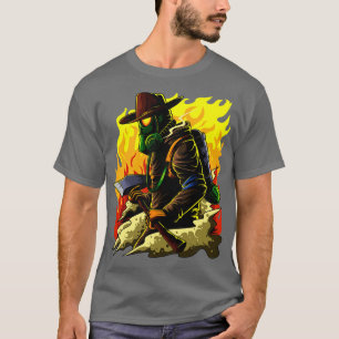 Feuerwehren-Illustration Feuerwehrheldenmarke T-Shirt
