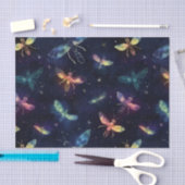 Feuerwehren im nächtlichen Himmel Seidenpapier (Handwerk)