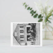 Feuerwehren mit Ausrüstung außerhalb des Feuerhaus Postkarte (Stehend Vorderseite)