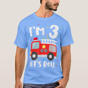 Feuerwehrfahrzeug 3. Geburtstag Kleinkind Junge Fe T-Shirt