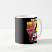 Feuerwehrfahrzeug 4 Jahre alter Feuerwehrmann 4. G Kaffeetasse (VorderseiteRechts)