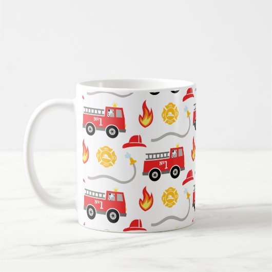 Feuerwehrfahrzeug Kaffeetasse (Links)