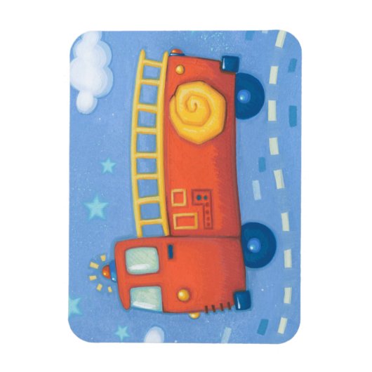 Feuerwehrfahrzeug Magnet (Vertikal)