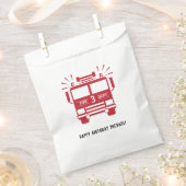 Feuerwehrfahrzeug | Motor-Gastgeschenk-Tasche Geschenktütchen (Ausgeschnitten)