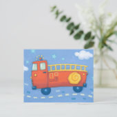 Feuerwehrfahrzeug Postkarte (Stehend Vorderseite)