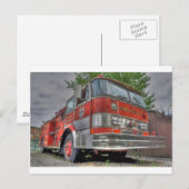 Feuerwehrfahrzeug Postkarte (Vorne/Hinten)