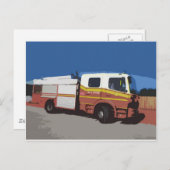 Feuerwehrfahrzeug Postkarte (Vorne/Hinten)