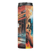 Feuerwehrfahrzeuge als Reaktion auf Notfälle Thermosbecher (Rückseite)