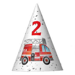 Feuerwehrfahrzeuge Birthday Party Hats Partyhütchen