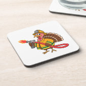 Feuerwehrfahrzeuge Erntedank Türkei Getränkeuntersetzer (Linke Seite)