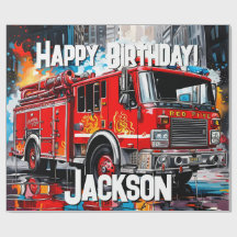 Feuerwehrfahrzeuge in der Stadt