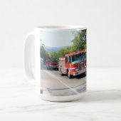 Feuerwehrfahrzeuge Kaffeetasse (Vorderseite Links)