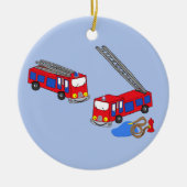 Feuerwehrfahrzeuge Keramikornament (Vorne)