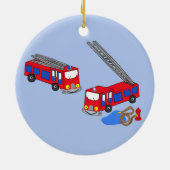 Feuerwehrfahrzeuge Keramikornament (Hinten)