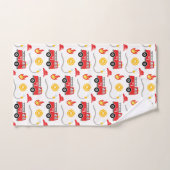 Feuerwehrfahrzeuge Kinder Badhandtuch Set (Handtuch)
