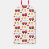 Feuerwehrfahrzeuge Kinder Geschenkanhänger (Vorderseite)