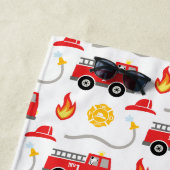 Feuerwehrfahrzeuge Kinder Strandtuch (Beispiel)
