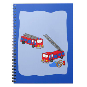 Feuerwehrfahrzeuge Notizblock