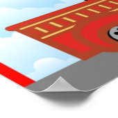 Feuerwehrfahrzeuge Zimmer Name Kunst Wand Plakat (Ecke)