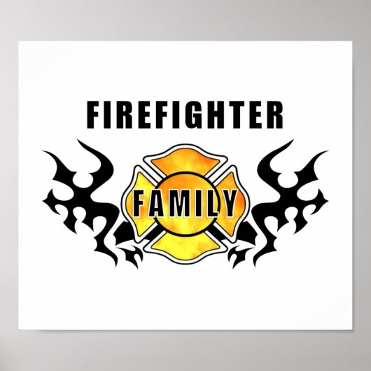 Feuerwehrfamilie Poster (Vorne)