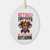 'Feuerwehrfeuer neu entzünden' behalte brennen Keramik Ornament (Rechts)