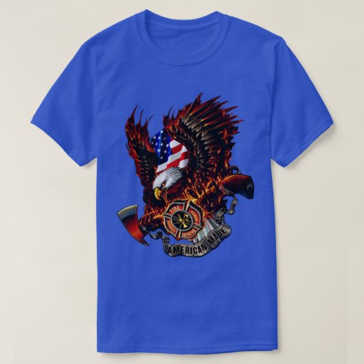 Feuerwehrfeuer nie vergessen T-Shirt (Design vorne)